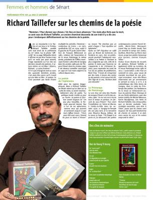 Richard Taillefer dans le magazine Média Sénart