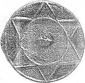Sceau découvert lors des fouilles sur les sites khazars. Cependant, plutôt que d'avoir été fabriqués par des Juifs, ceux-ci semblent être des disques solaires chamaniques.